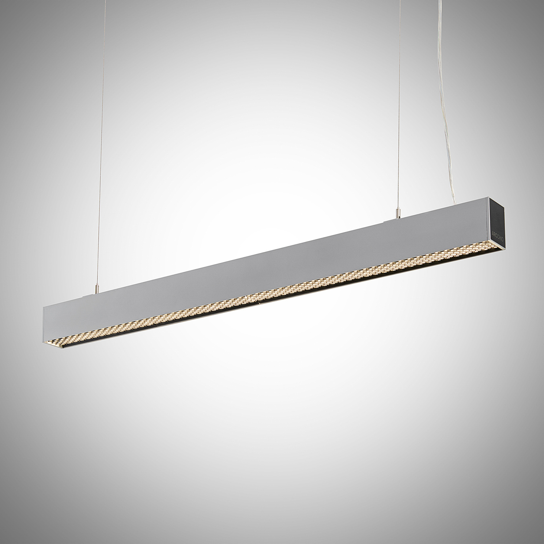 Arcchio Thores LED-riippuvalaisin 113cm hopea