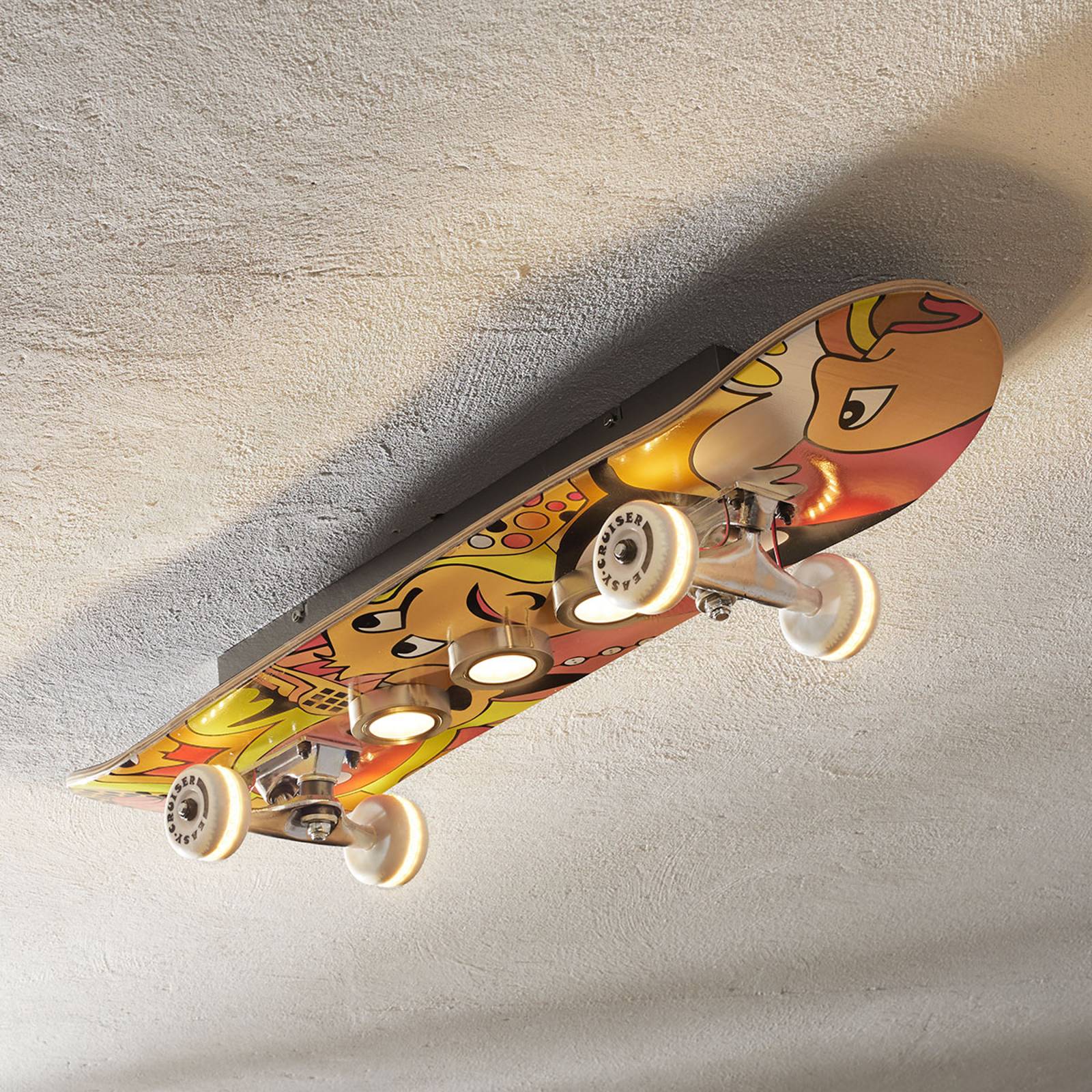 Rullalautamainen Easy Cruiser LED-kattovalaisin