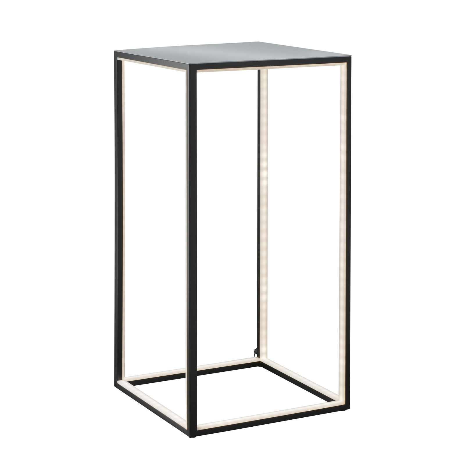 LED-lattiavalaisin Delux, musta, 60 x 30 x 30 cm