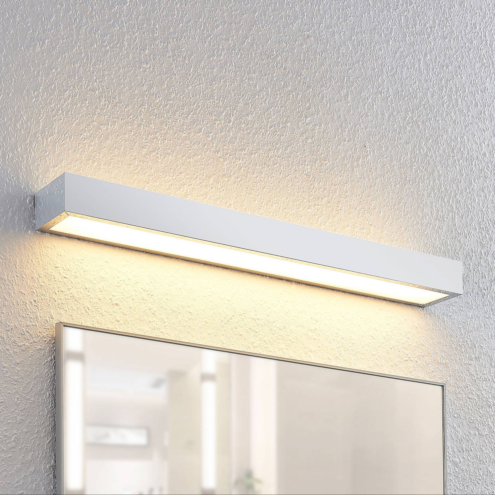 Lindby Layan LED-kylpyhuonevalaisin, kromi, 60 cm