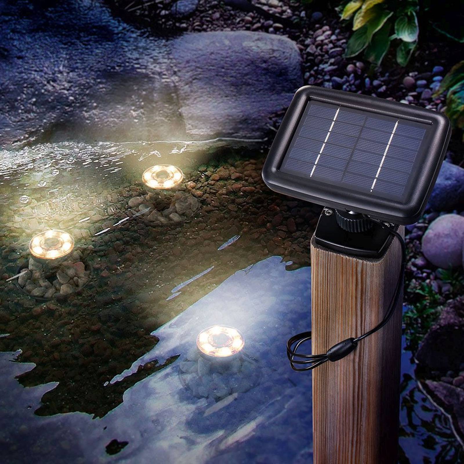 LED-aurinko-vedenalainen spotti 3 kpl