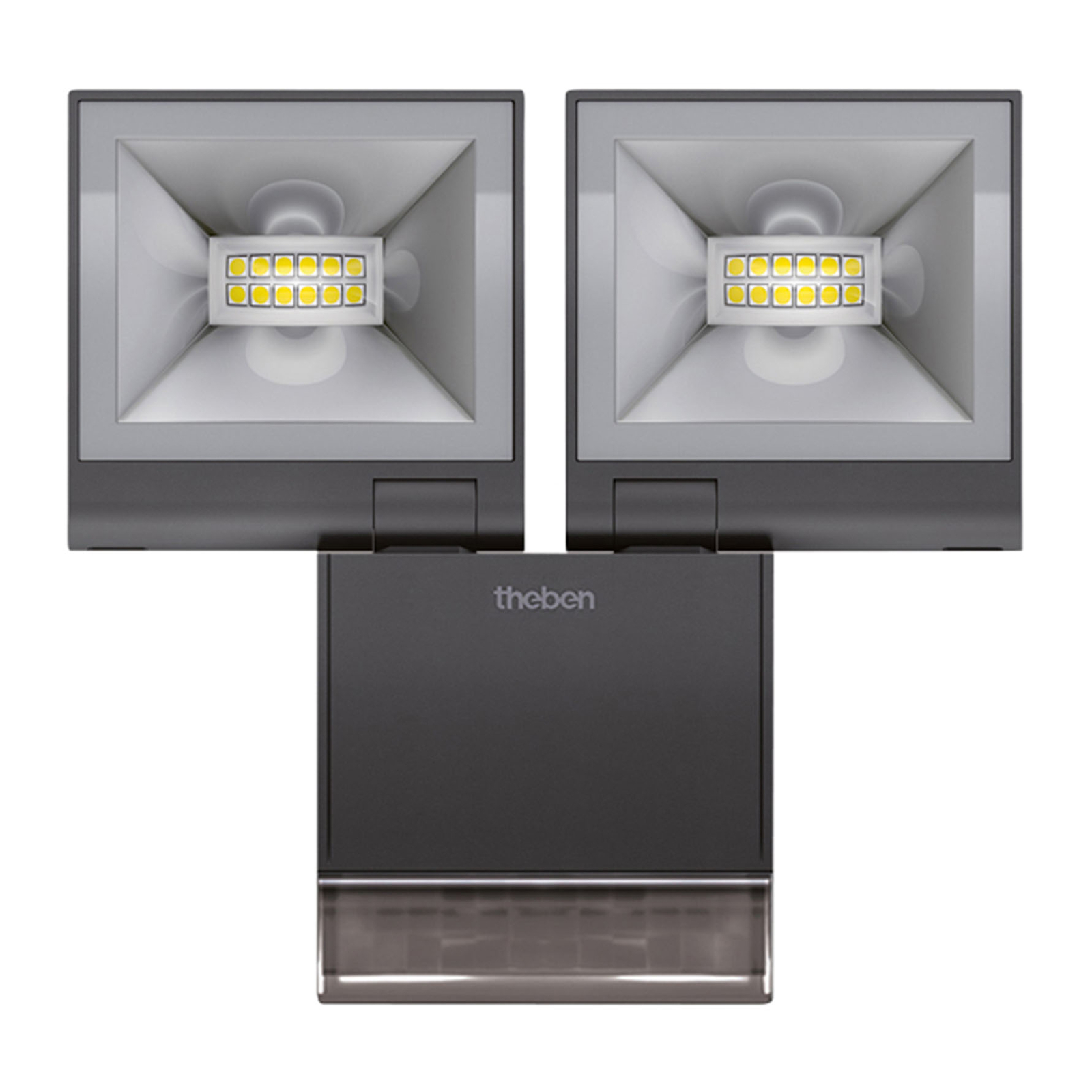 Theben theLeda S20 2-lamp. tunnistin 3000K musta