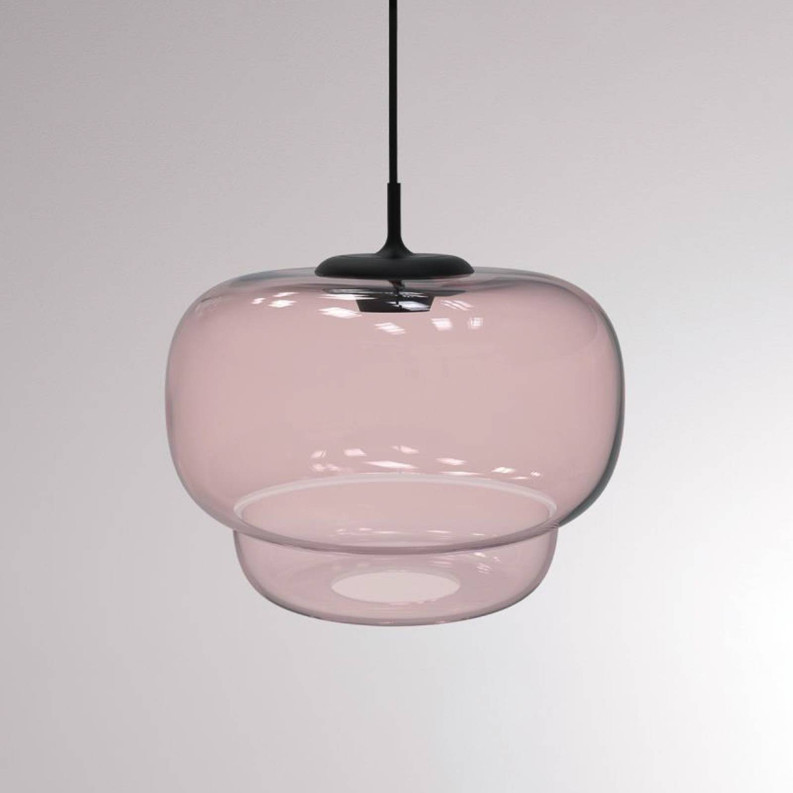 LOUM Canna -LED-riippuvalaisin Ø 31 cm, roosa