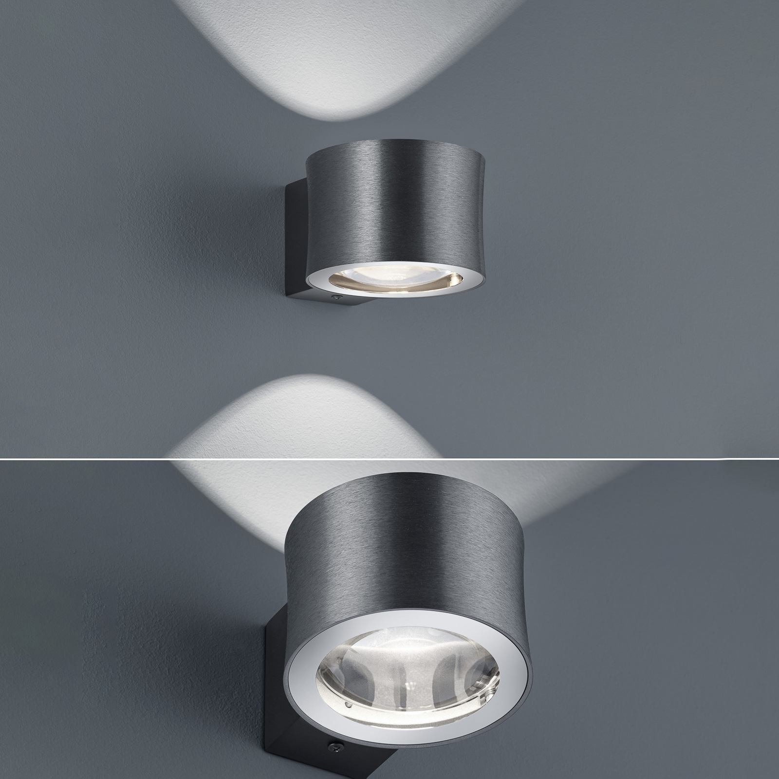 BANKAMP Impulse LED-seinävalaisin antrasiitti