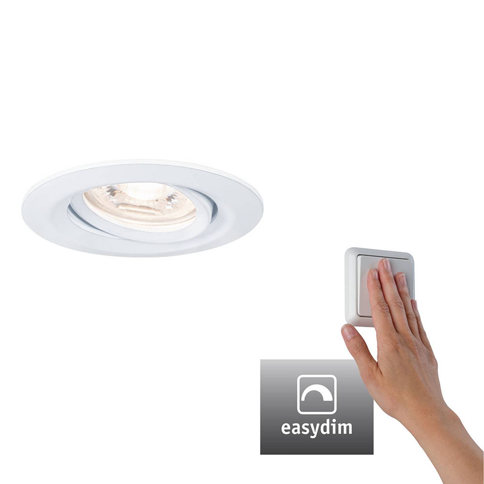 Paulmann Nova mini Plus easydim valkoinen