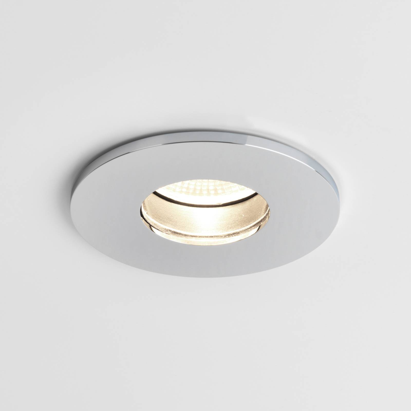 Astro Obscura Round -LED-uppovalaisin, kromi