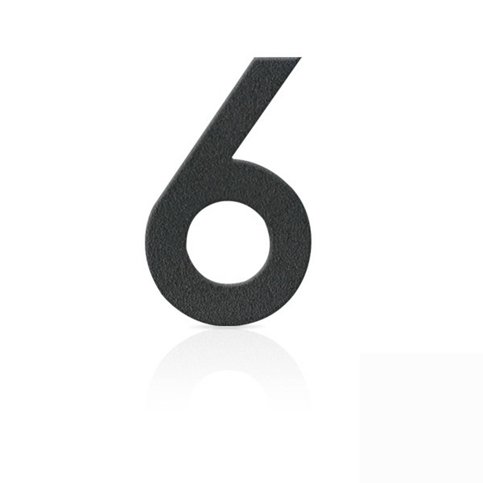 Ruostumaton teräs talonumero 6, grafiitinharmaa
