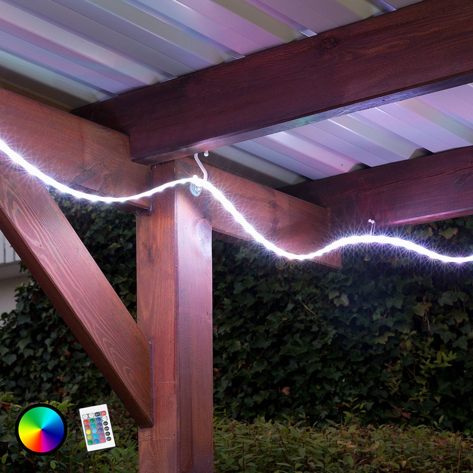 RGB-LED-nauha Ora ulos, sis. FB, 500 cm