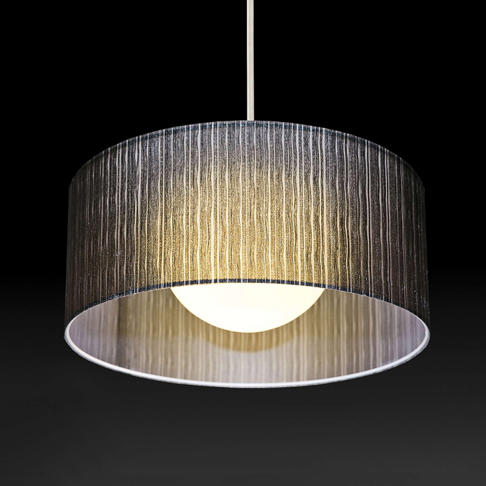Moderni, 25 cm korkea Ganzo-riippuvalaisin Ø 60 cm