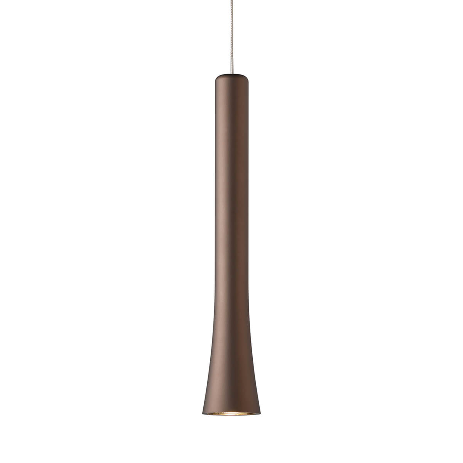 Elegantisti muotoiltu LED-riippuvalaisin Rio rusk.