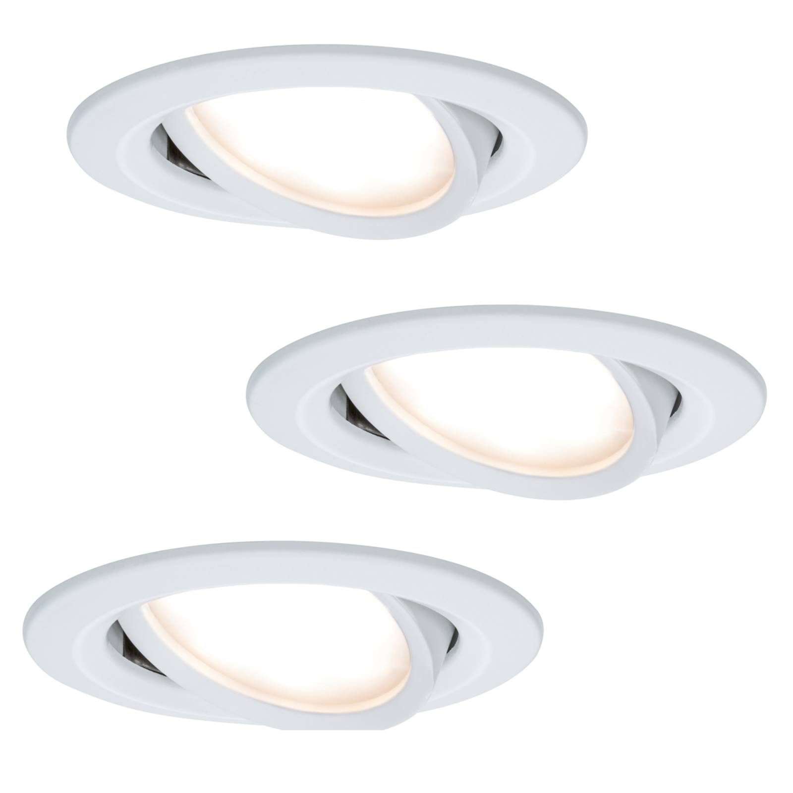 3 kpl LED-uppovalaisin Coin Slim, valkoinen, IP23