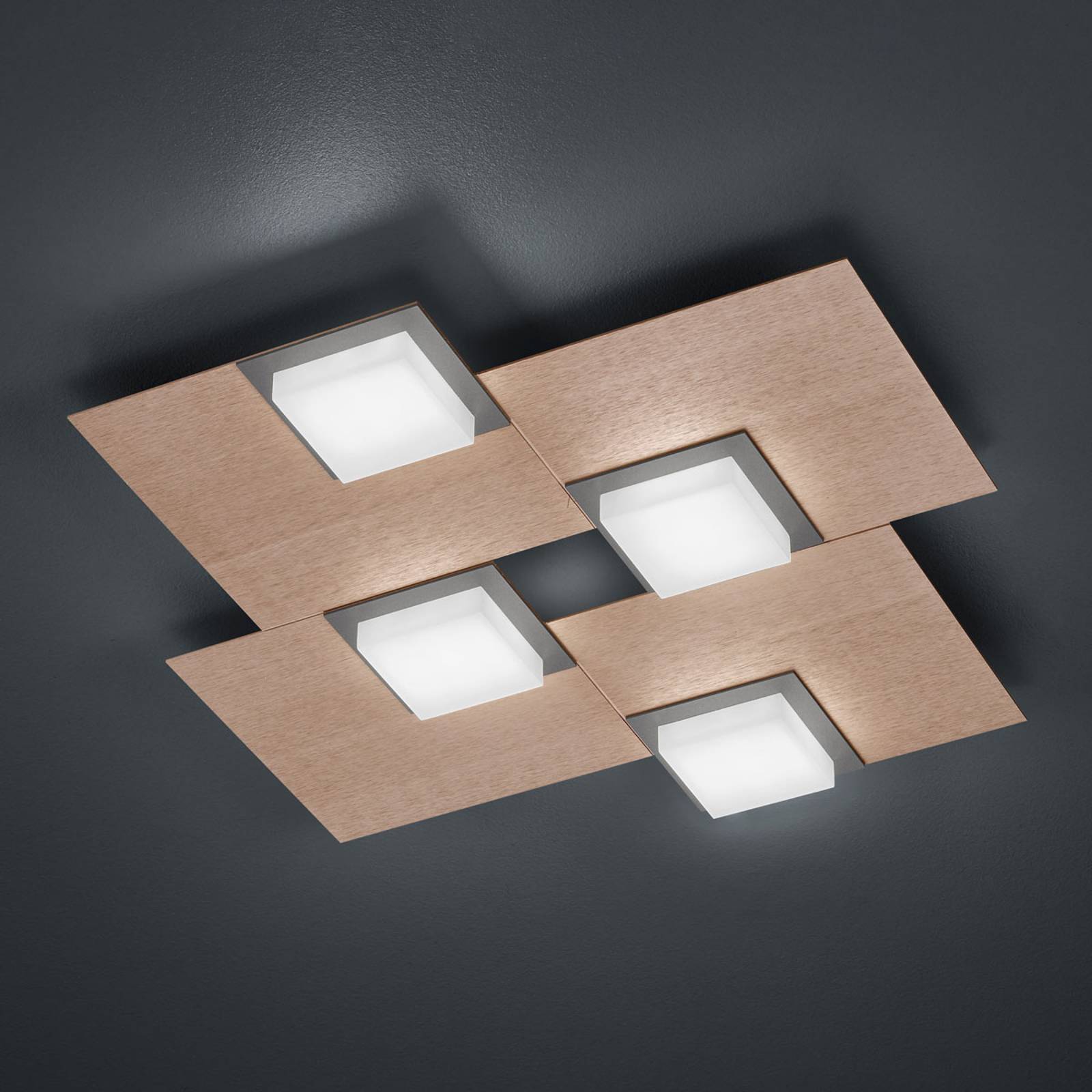 BANKAMP Quadro LED-kattovalaisin 32W ruusukulta