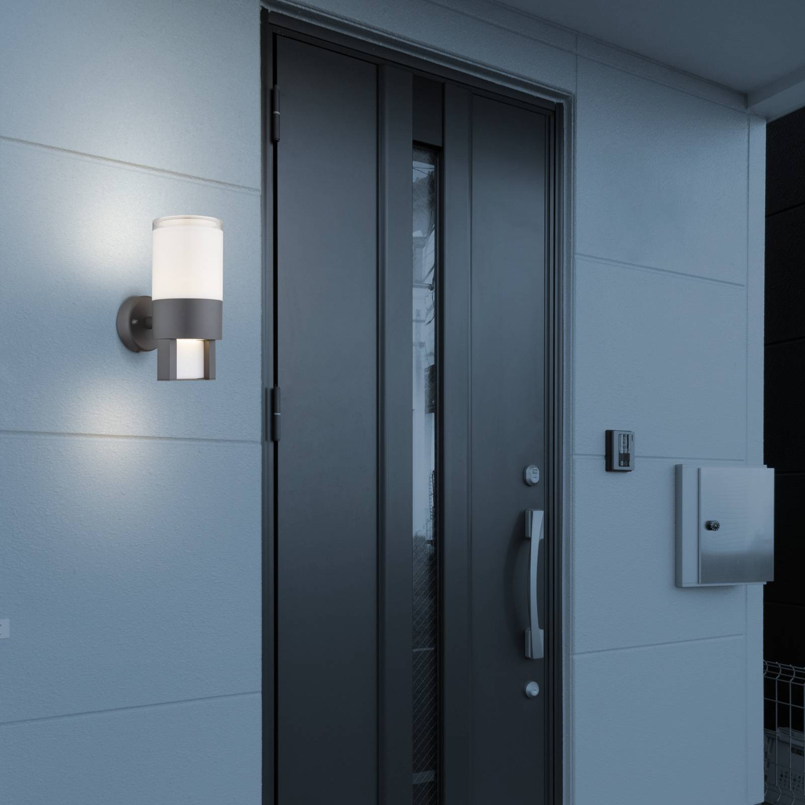 LED-ulkoseinälamppu Nexa, antrasiitti/opaali