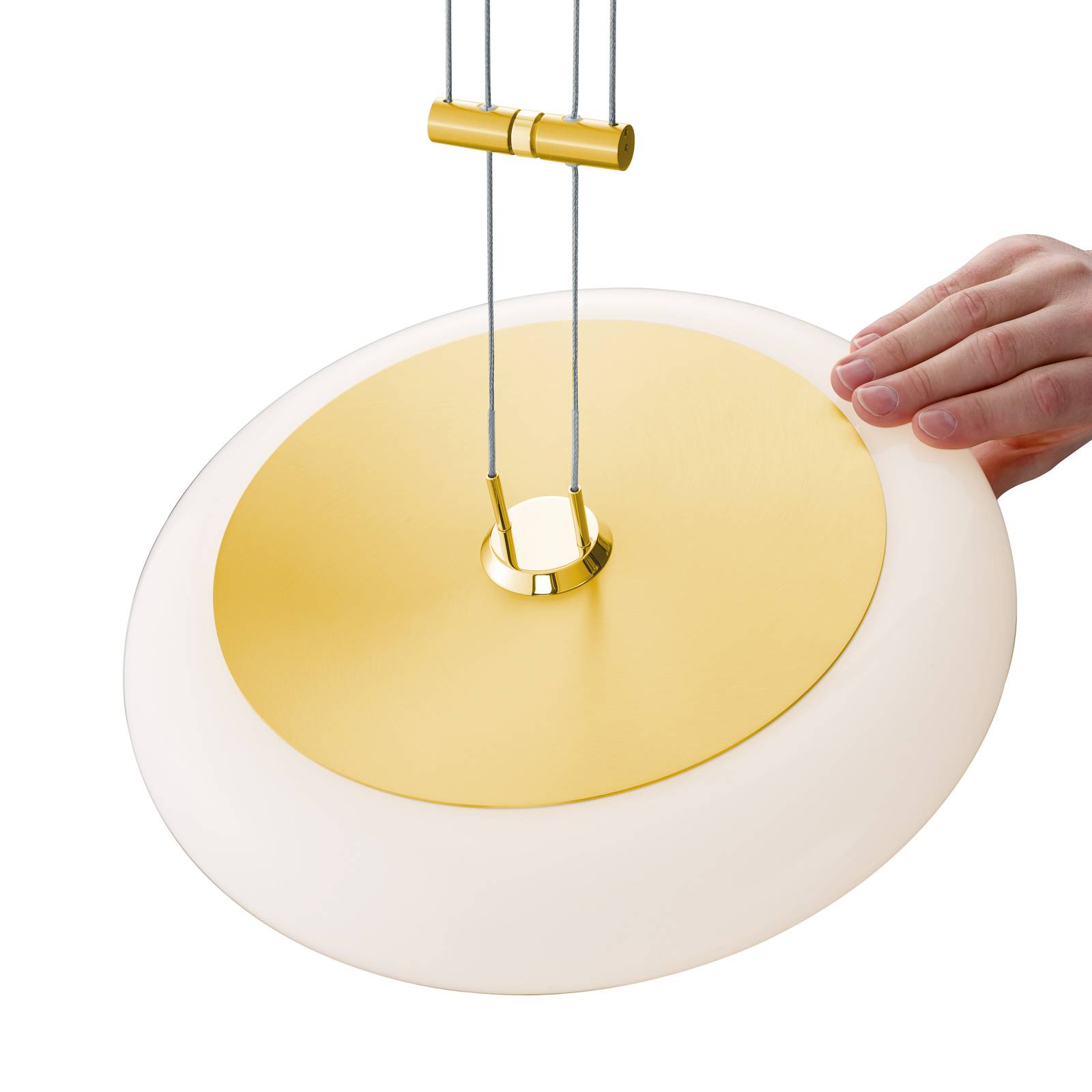 BANKAMP Centa riippuvalaisin 1-lamp 34 cm messinki