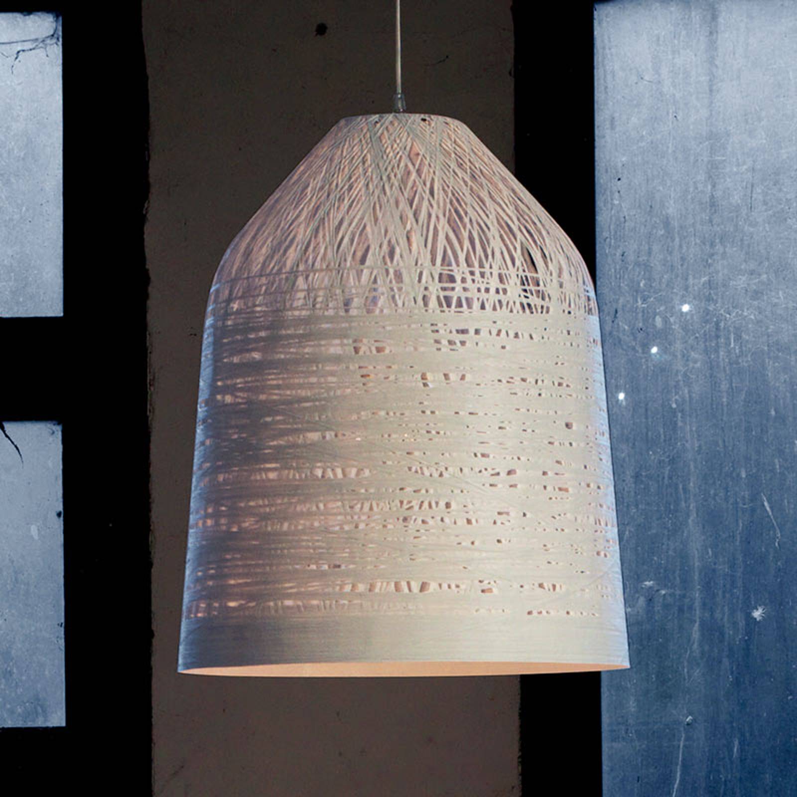 Valkoinen design-riippuvalaisin Black Out, 50 cm