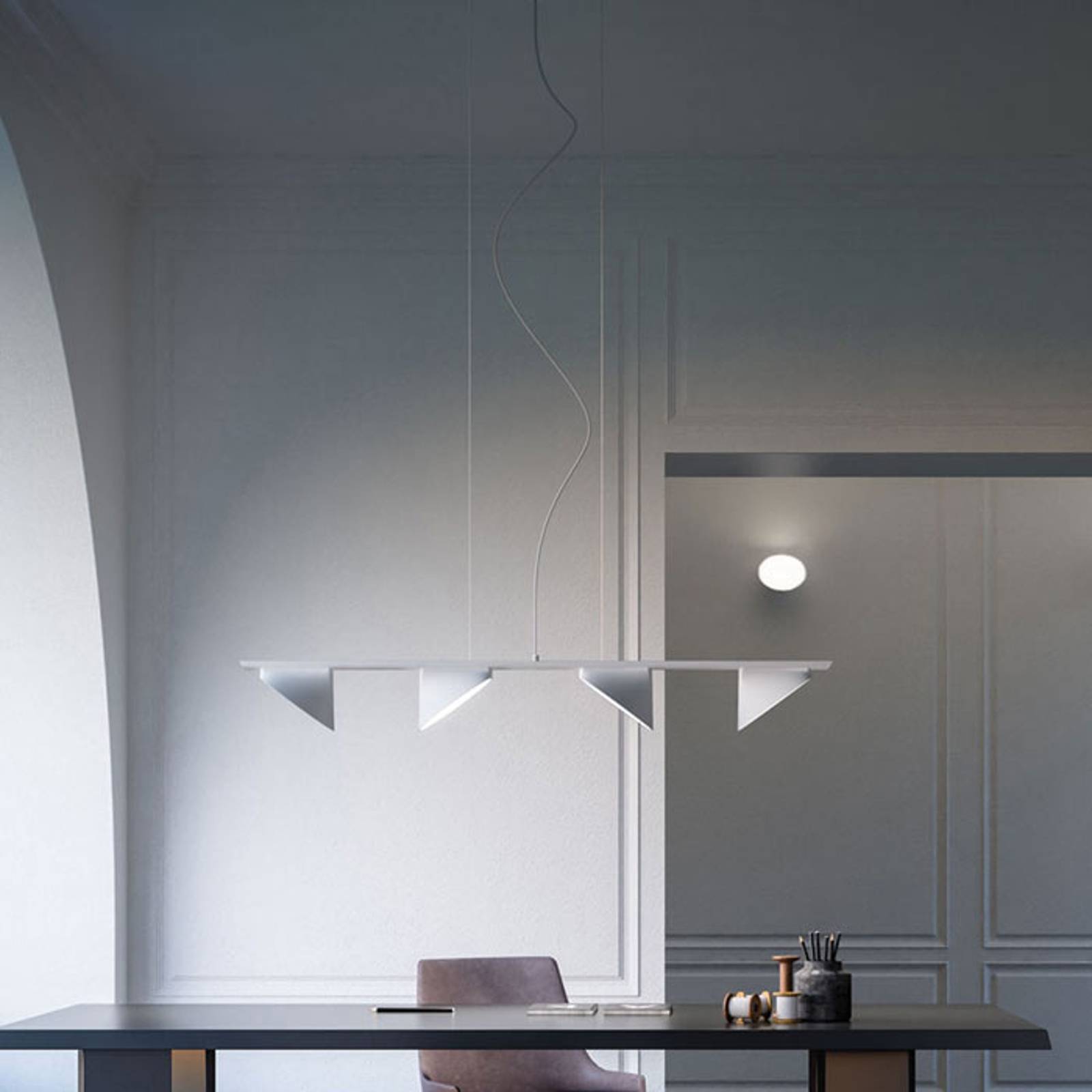 Axolight Orchid LED-riippuvalo 4 lampp. valkoinen