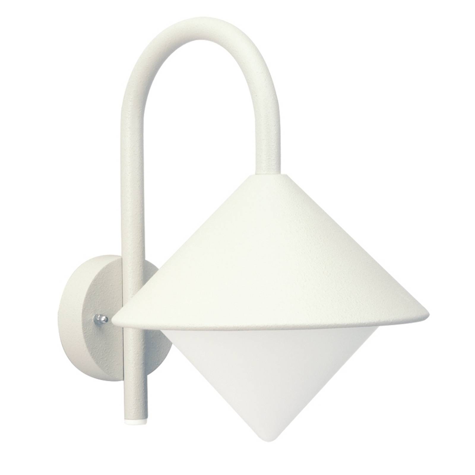 Kaunis Julieta-ulkoseinävalaisin valkoinen