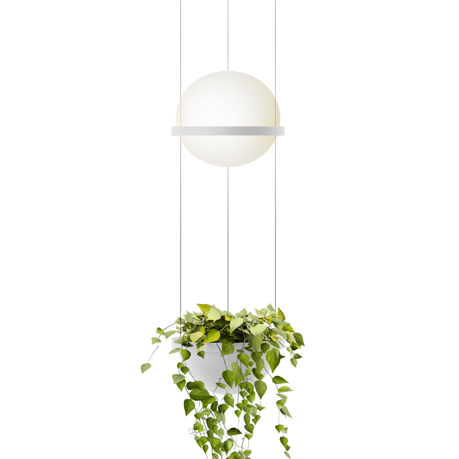 Vibia Palma 3724 riippuvalo kasvinkuori valkoinen