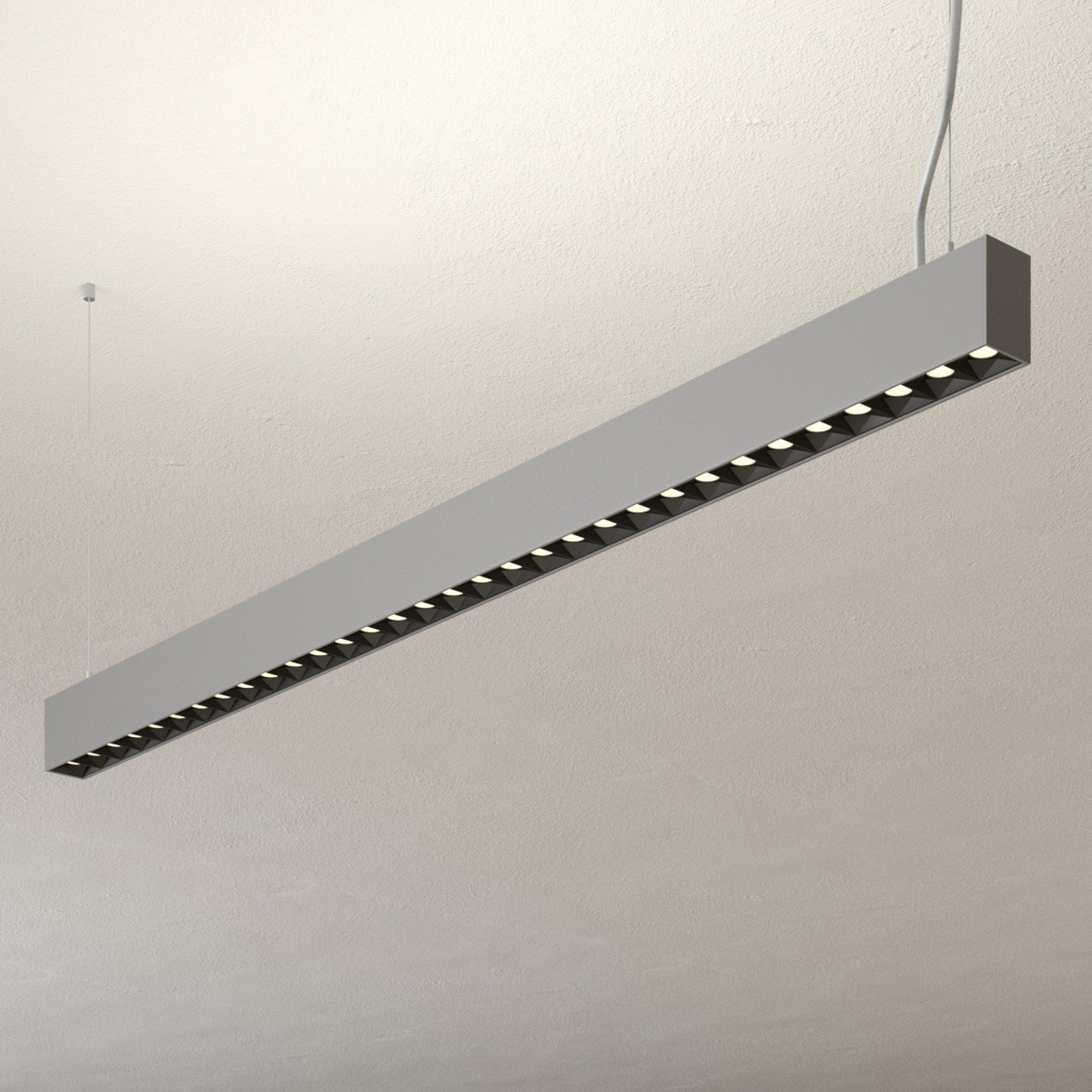 Toimiston LED-riippuvalo Laris hopea DALI