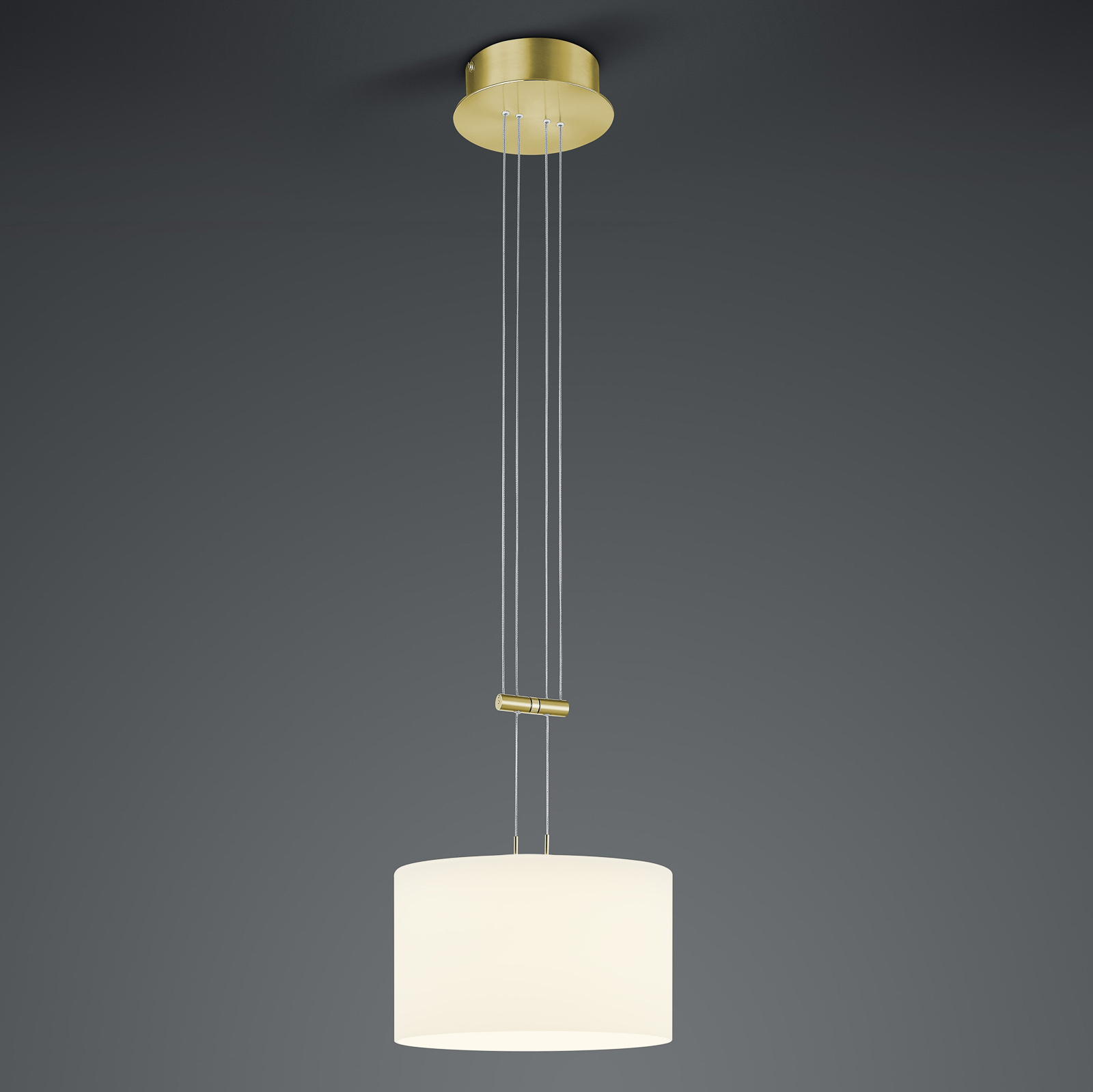 BANKAMP Grazia riippuvalo 1-lamp 32cm messinki