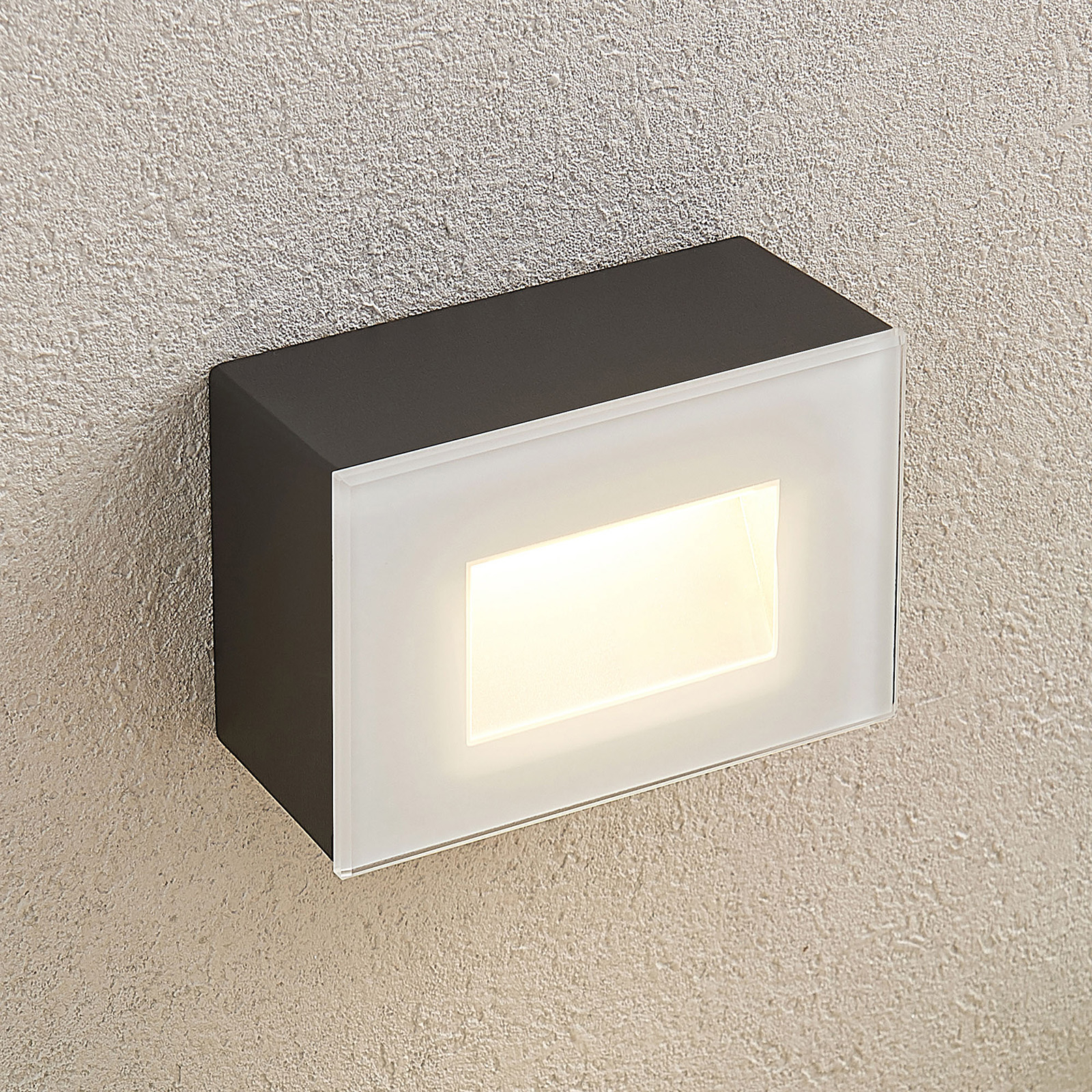 LED-seinäuppovalaisin Jody, 12 cm, alumiini