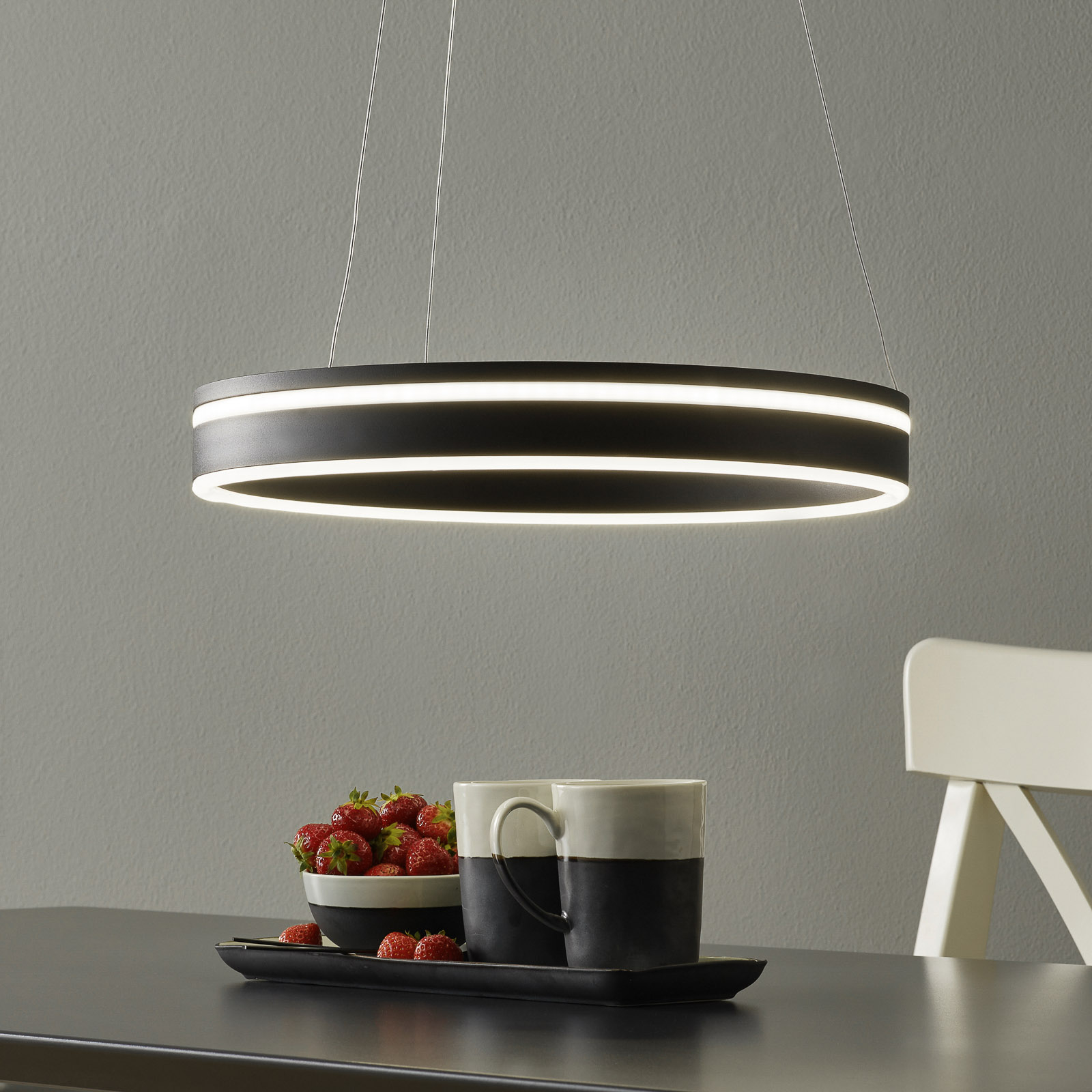 Paul Neuhaus Q-VITO -LED-riippuvalo 40cm antras.