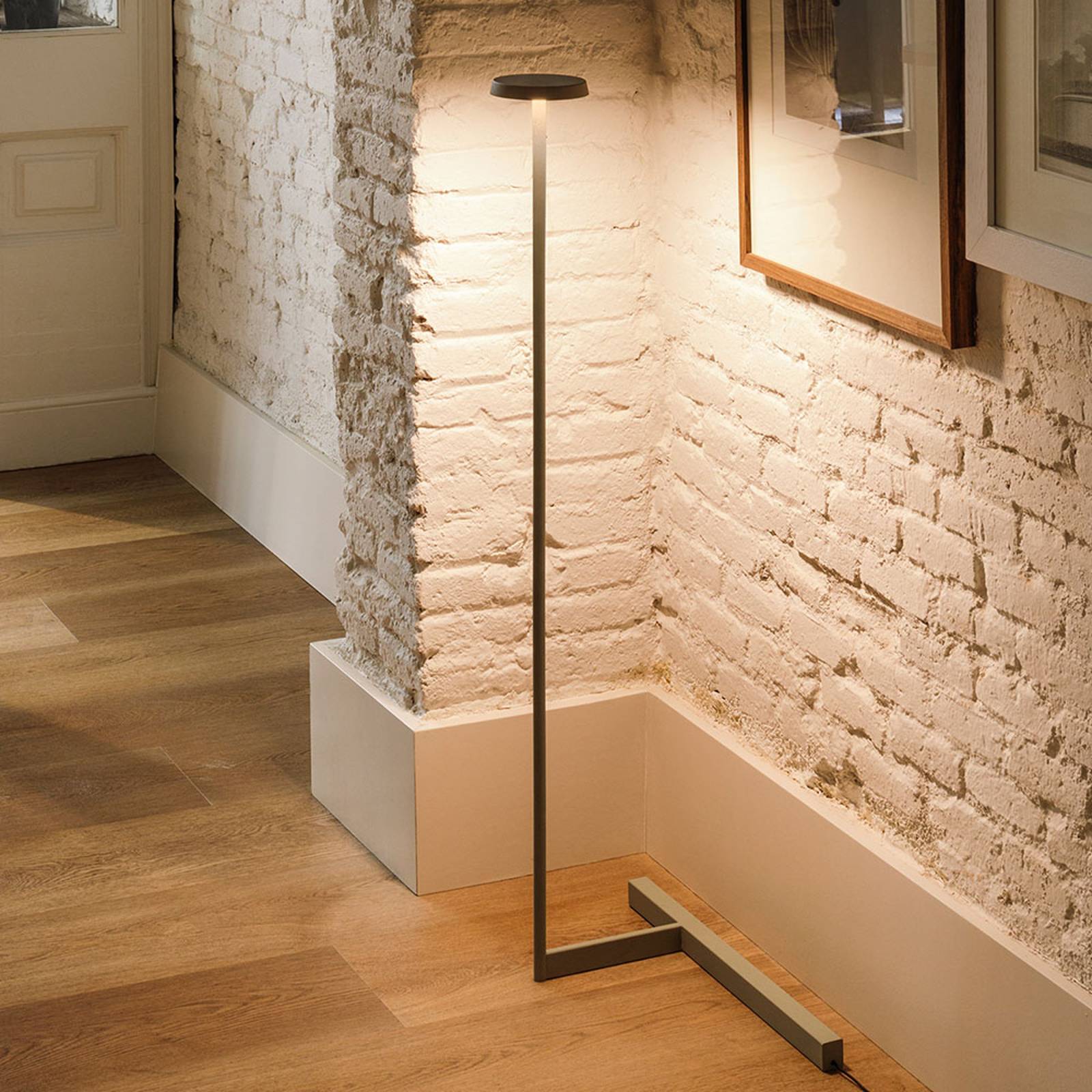 Vibia Flat -LED-lattiavalo, 100 cm, musta