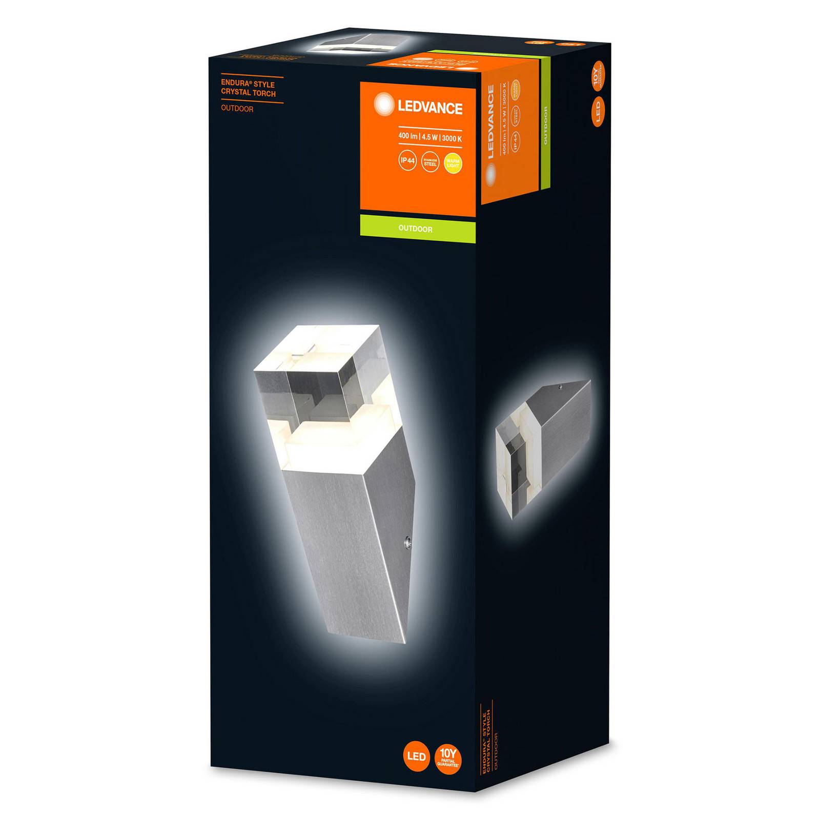 Ledvance Endura Style Crystal-LED-seinävalo soihtu