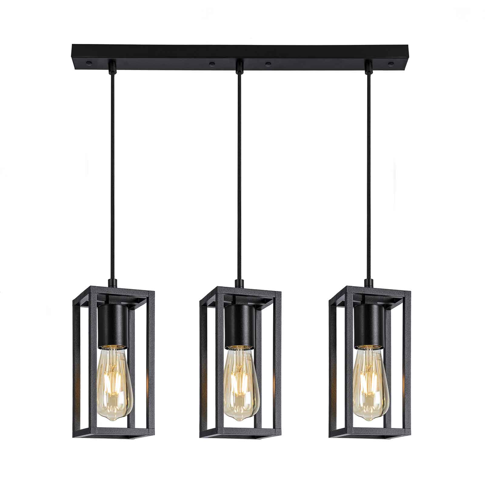 Riippuvalo Cubic³ 3378, 3-lamppuinen, musta