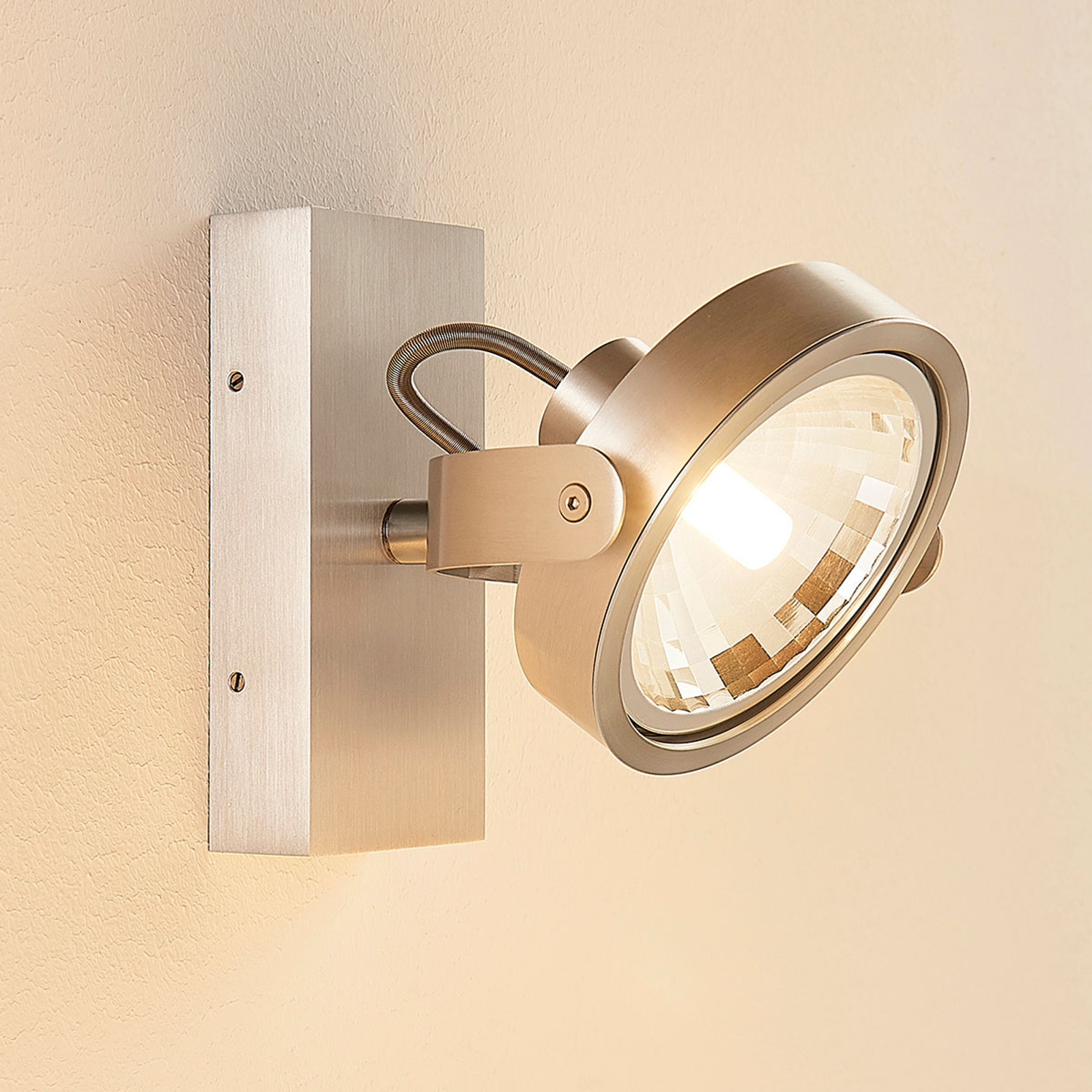 Alumiininvärinen LED-kohdevalaisin Lieven