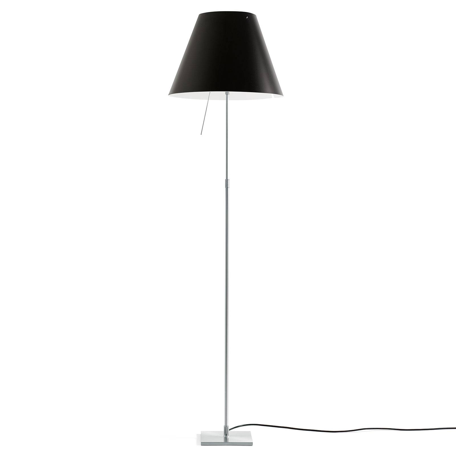 Luceplan Costanza -lattiavalo D13ti alu/musta