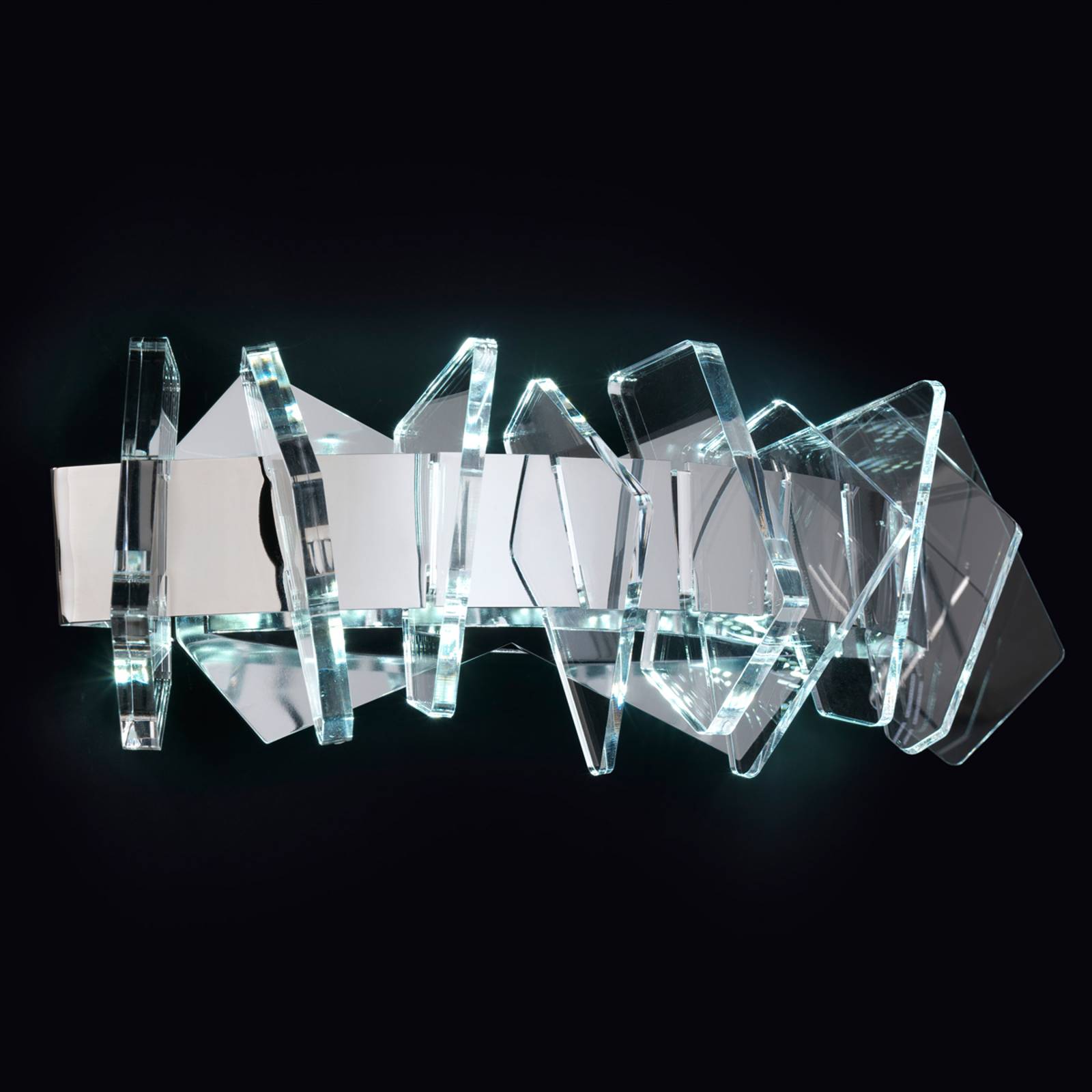 Eos - moderni LED-seinävalaisin lasikoristeilla