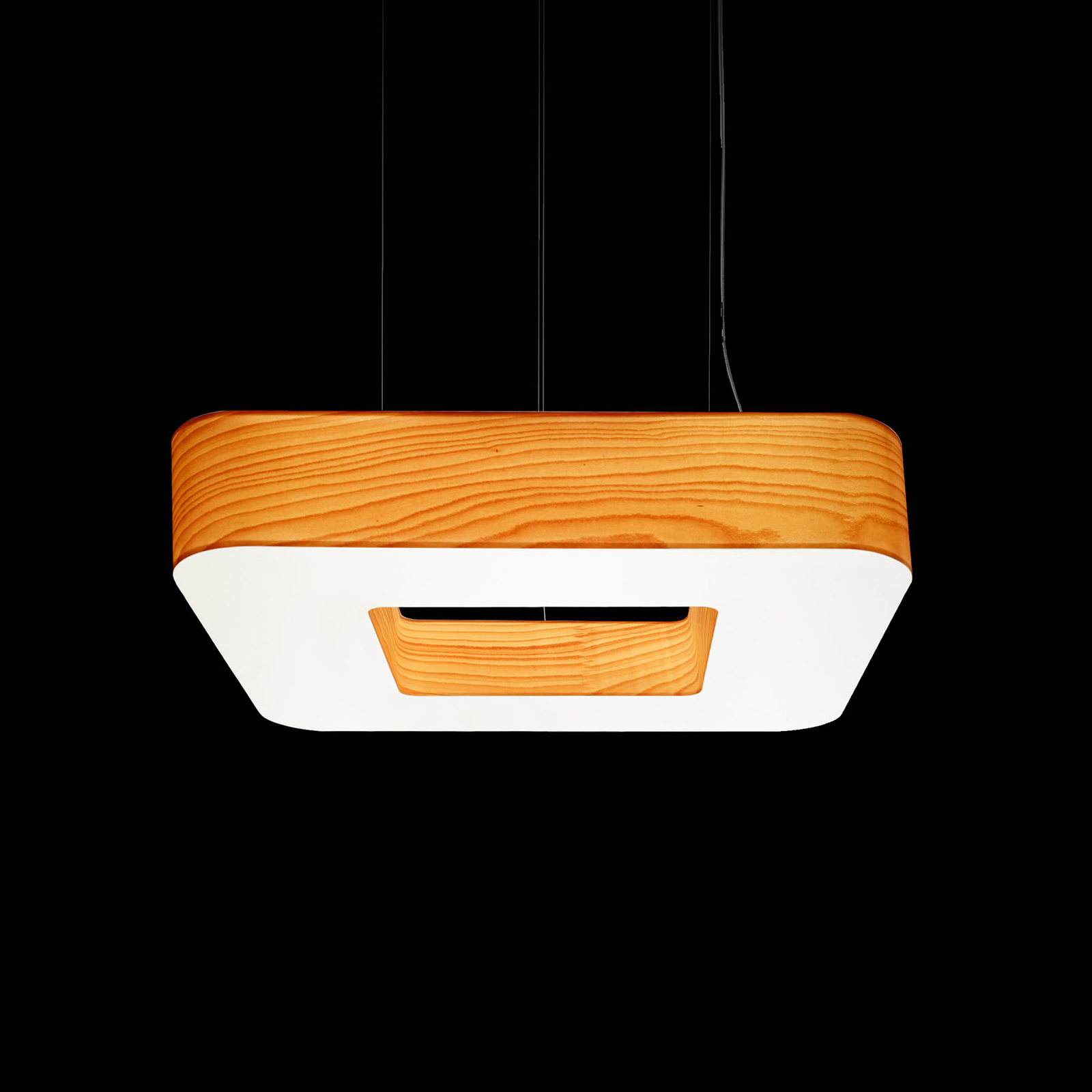 LZF Cuad -LED-riippuvalaisin 0–10 V, pyökki