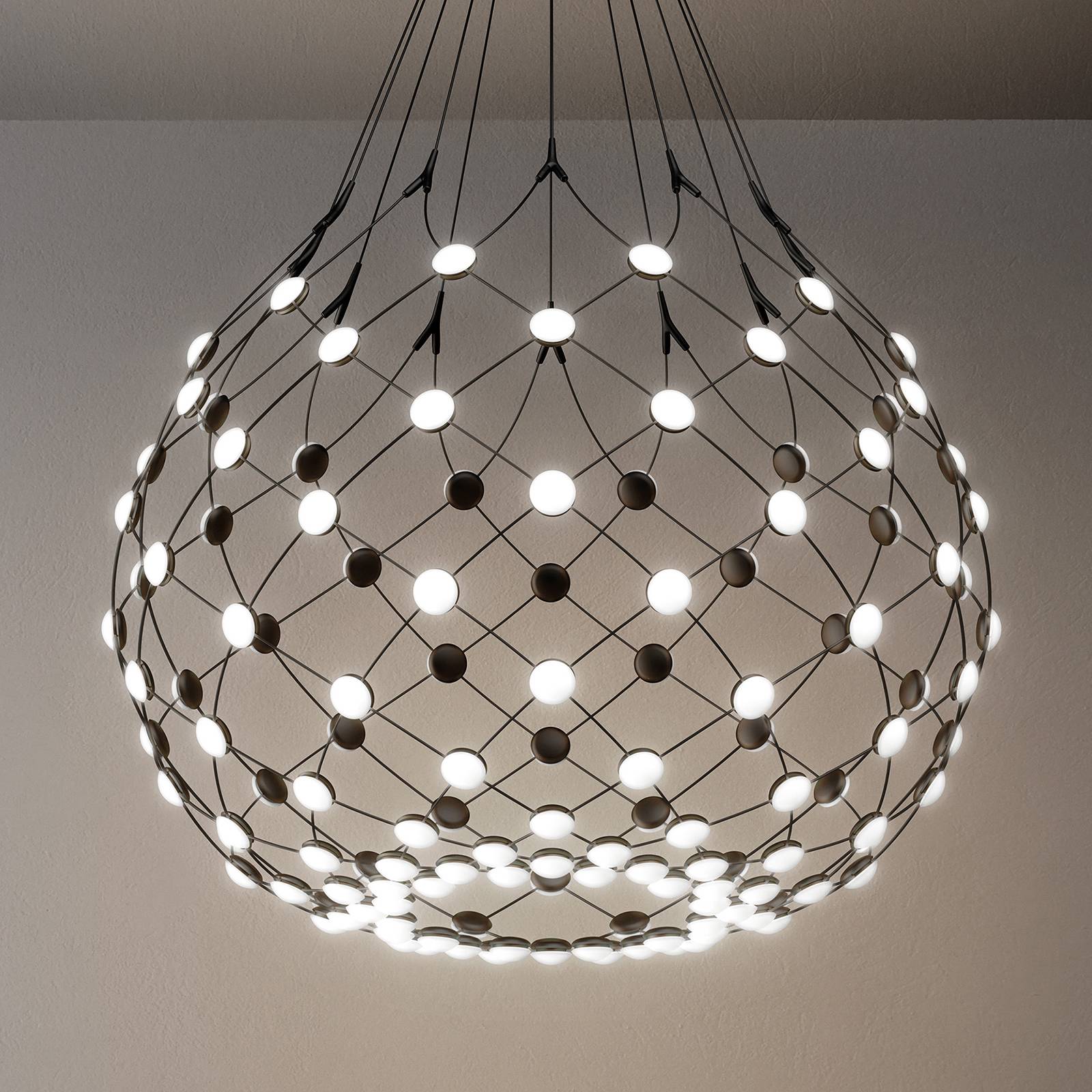 Luceplan Mesh riippuvalaisin Ø 80 cm 2 m ripustin