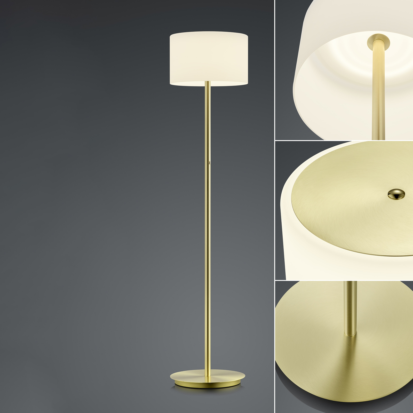 BANKAMP Grazia LED-lattiavalo, ZigBee, messinki