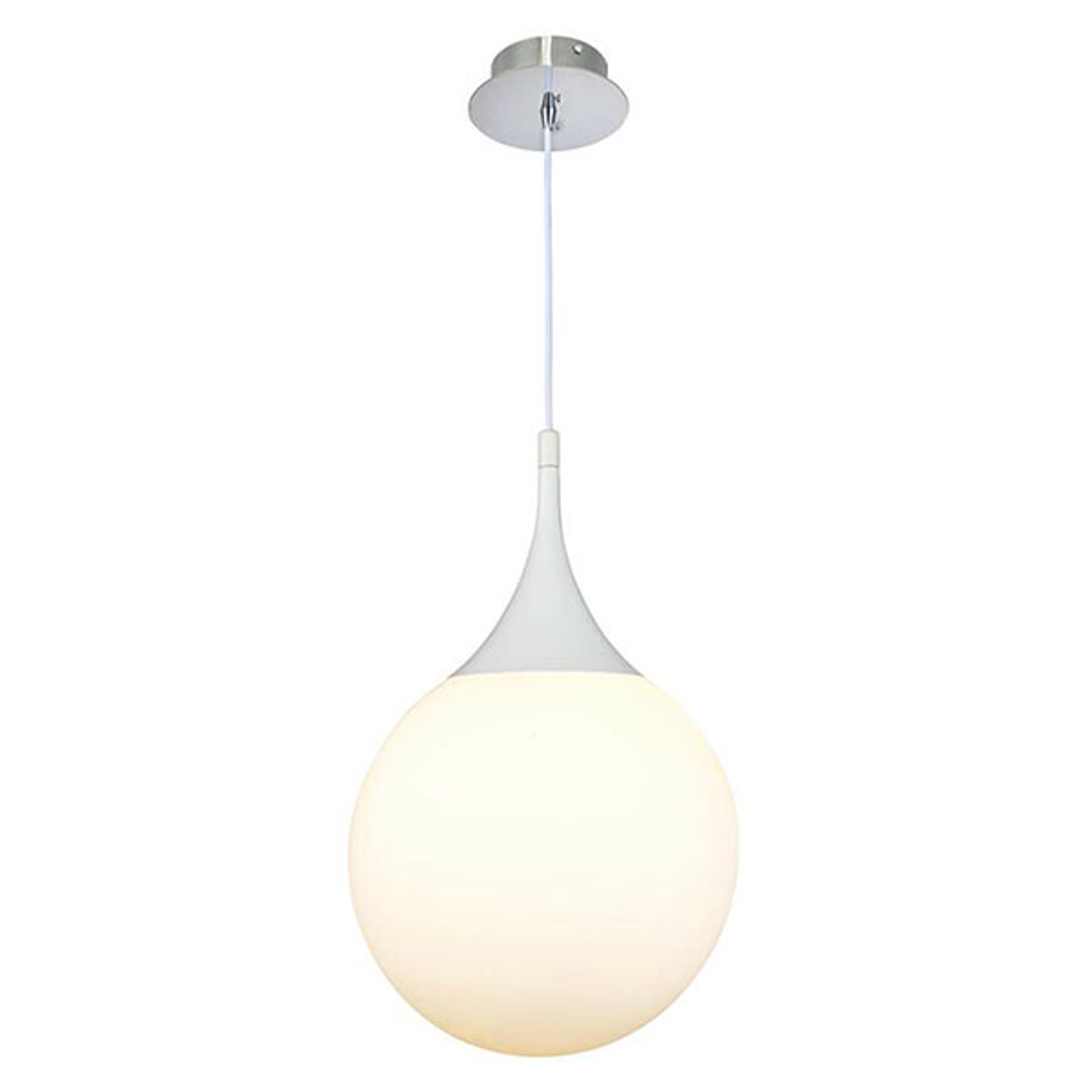 Lumenvalkoinen riippuvalaisin Dewdrop - 30 cm