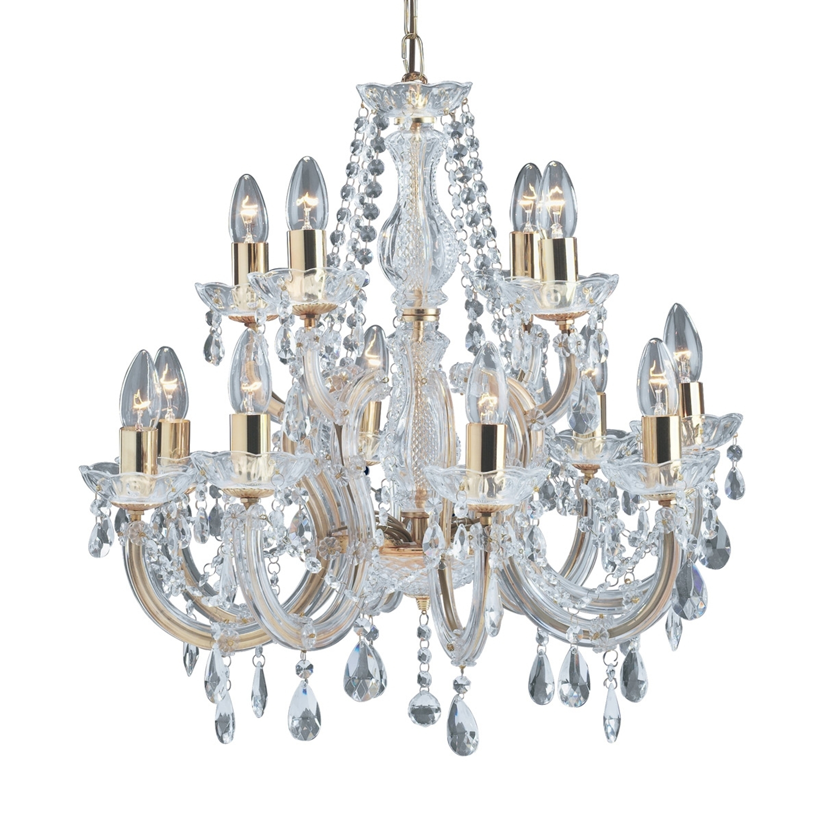 12-lamp. klassinen MARIE THERESE -kattokruunu