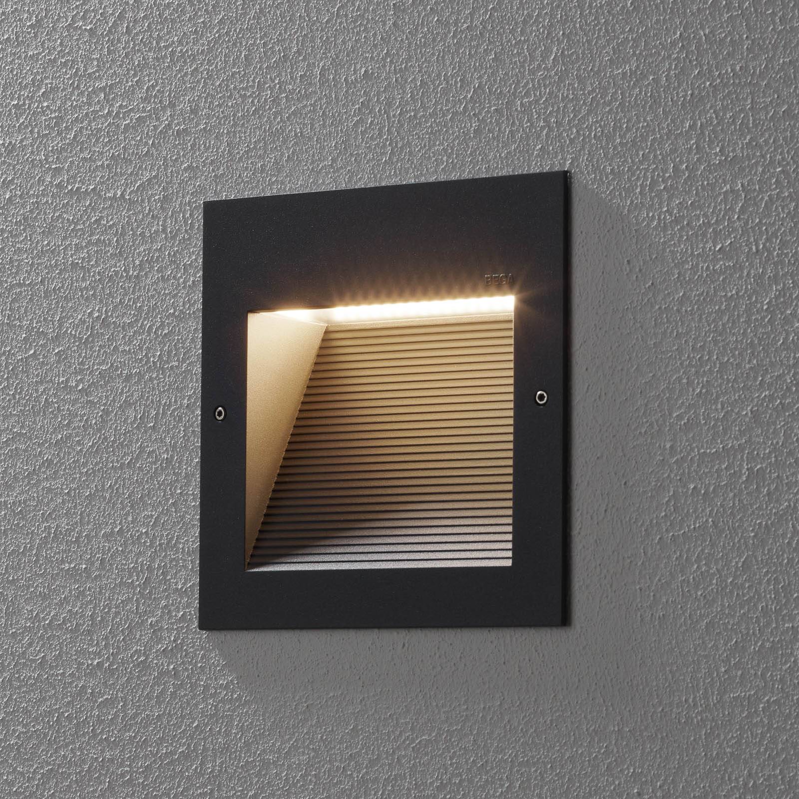 BEGA 24203 LED-seinäuppovalo 3000K himm. grafiitti