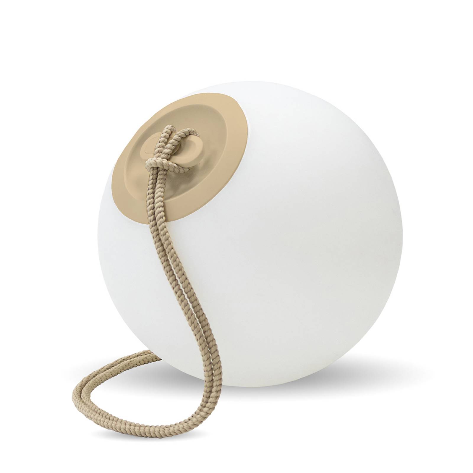 Newgarden Norai -LED-koristevalaisin, akku, beige