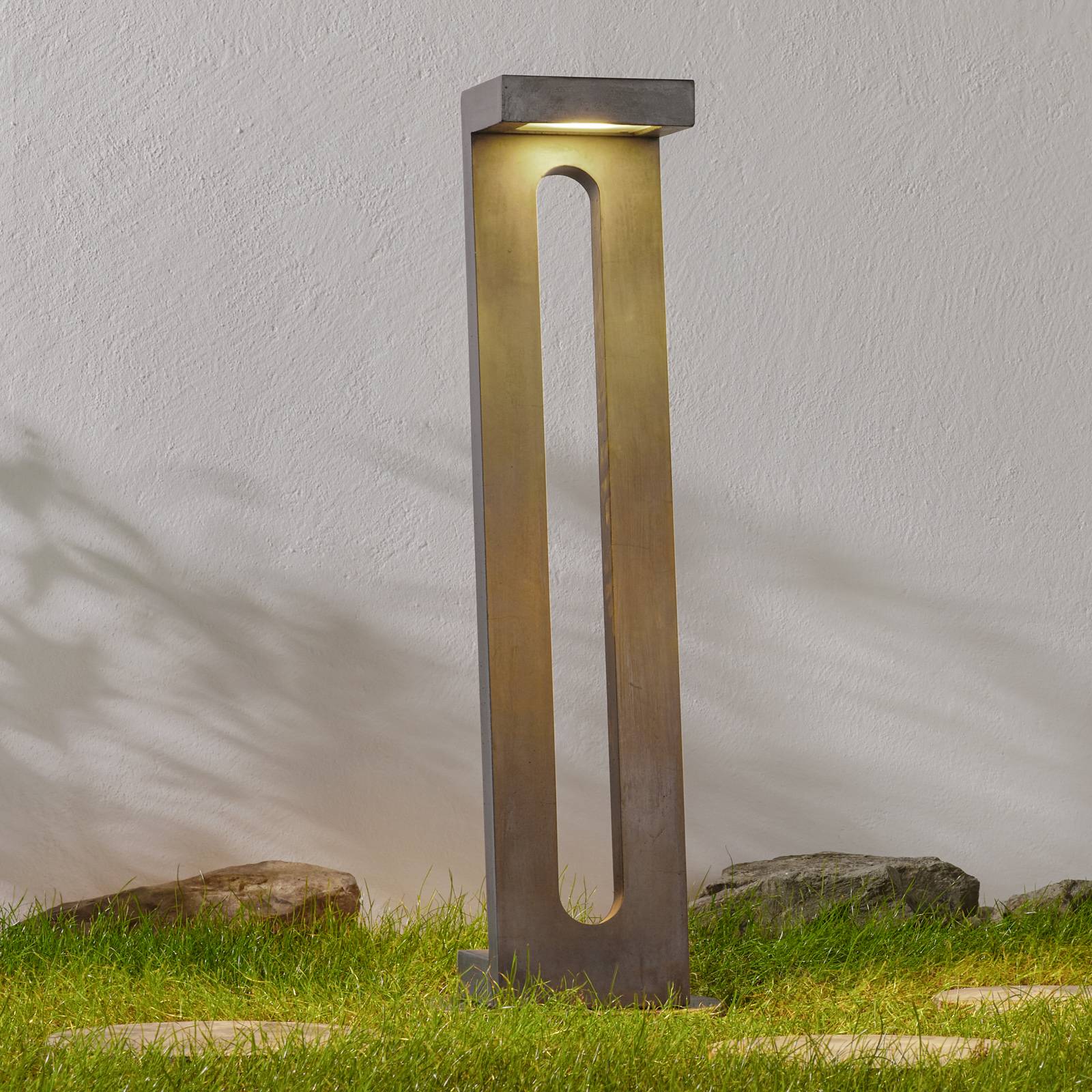 LED-pylväsvalaisin Zeta betalysta, musta