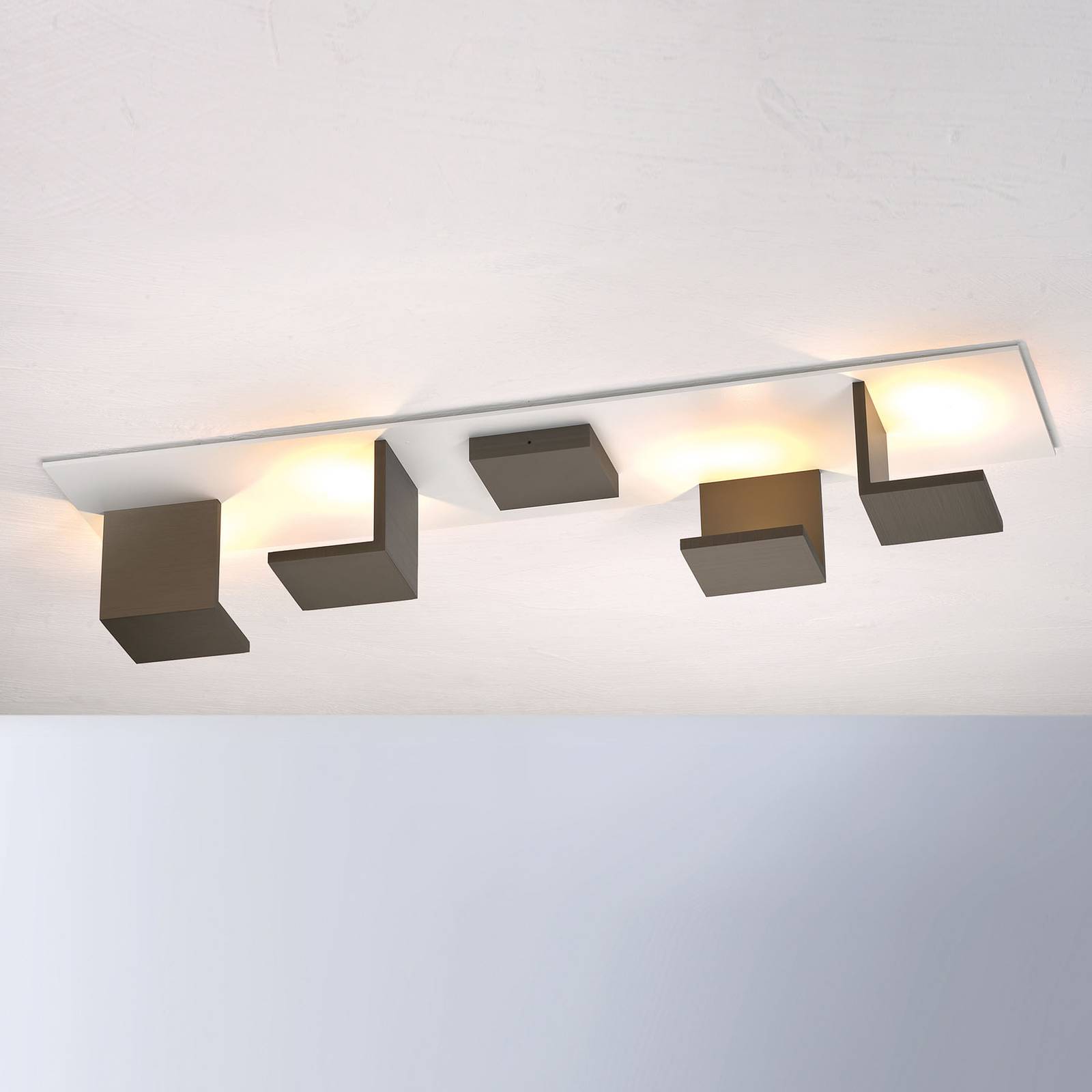 Bopp Reflections LED-kattovalaisin pitkä pronssi
