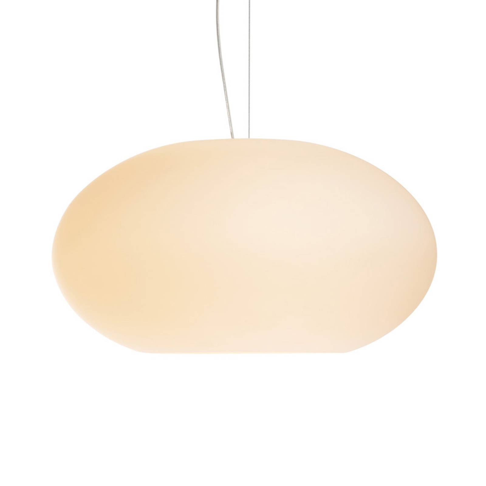 AIH-riippuvalaisin lasia 38 cm, matta kerma