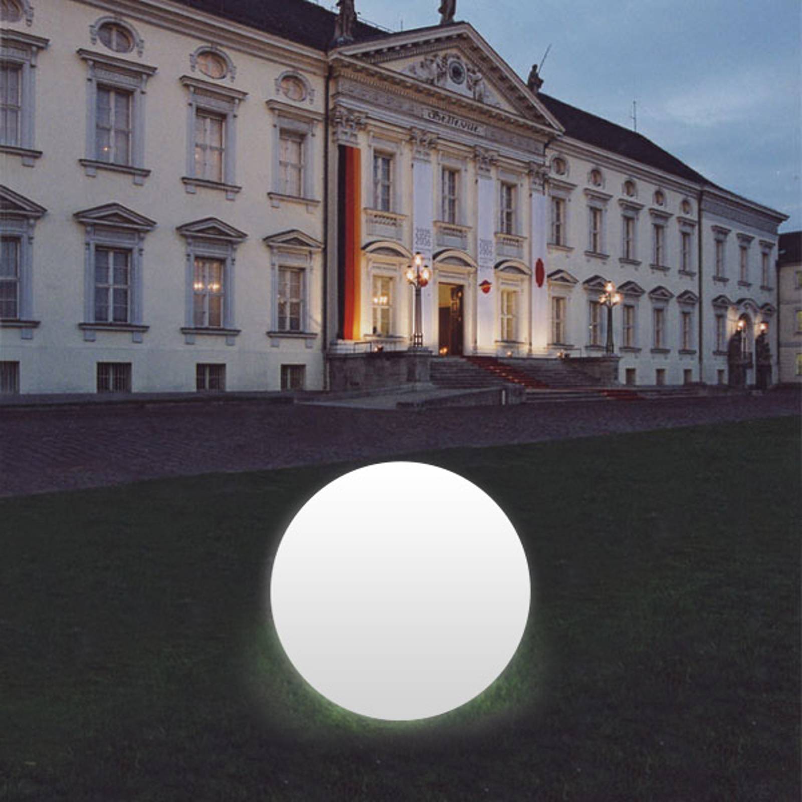 Pallovalaisin Snowball valk., alumiinijalka 80 cm