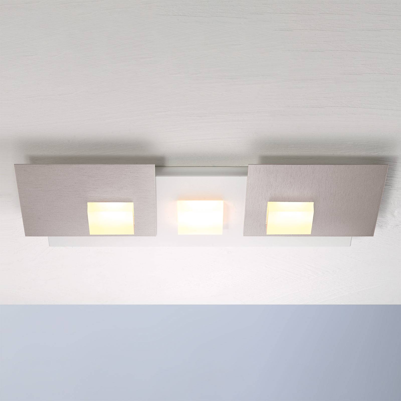 Bopp Pixel 3.0 LED-kattovalaisin 2-lamp., alu