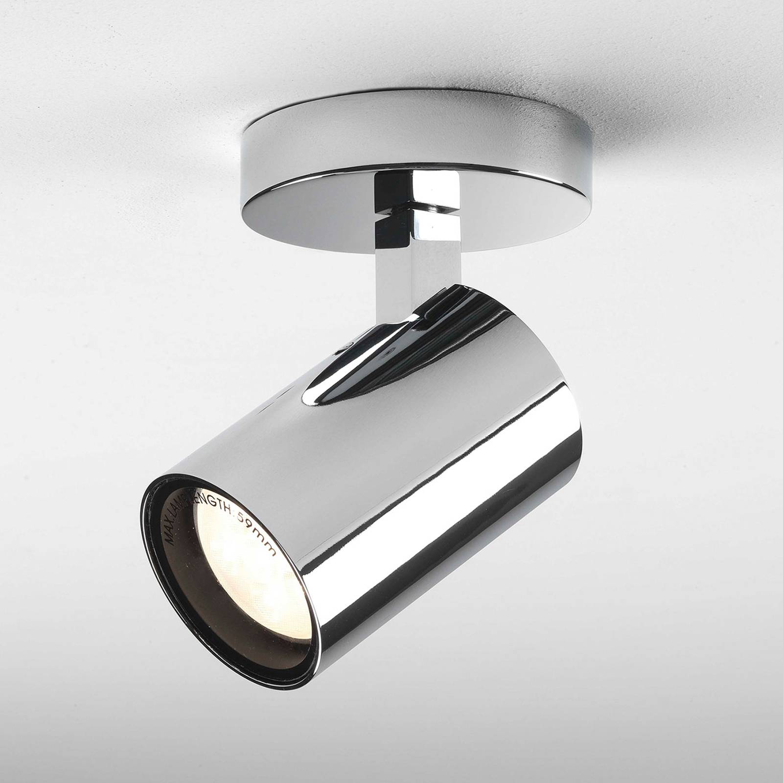 Astro Aqua Single LED-kattovalaisin, kromi