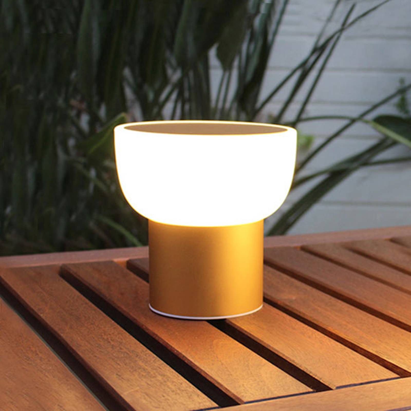 LED-ulkokoristelamppu Patio, kulta, 16 cm, 1, USB