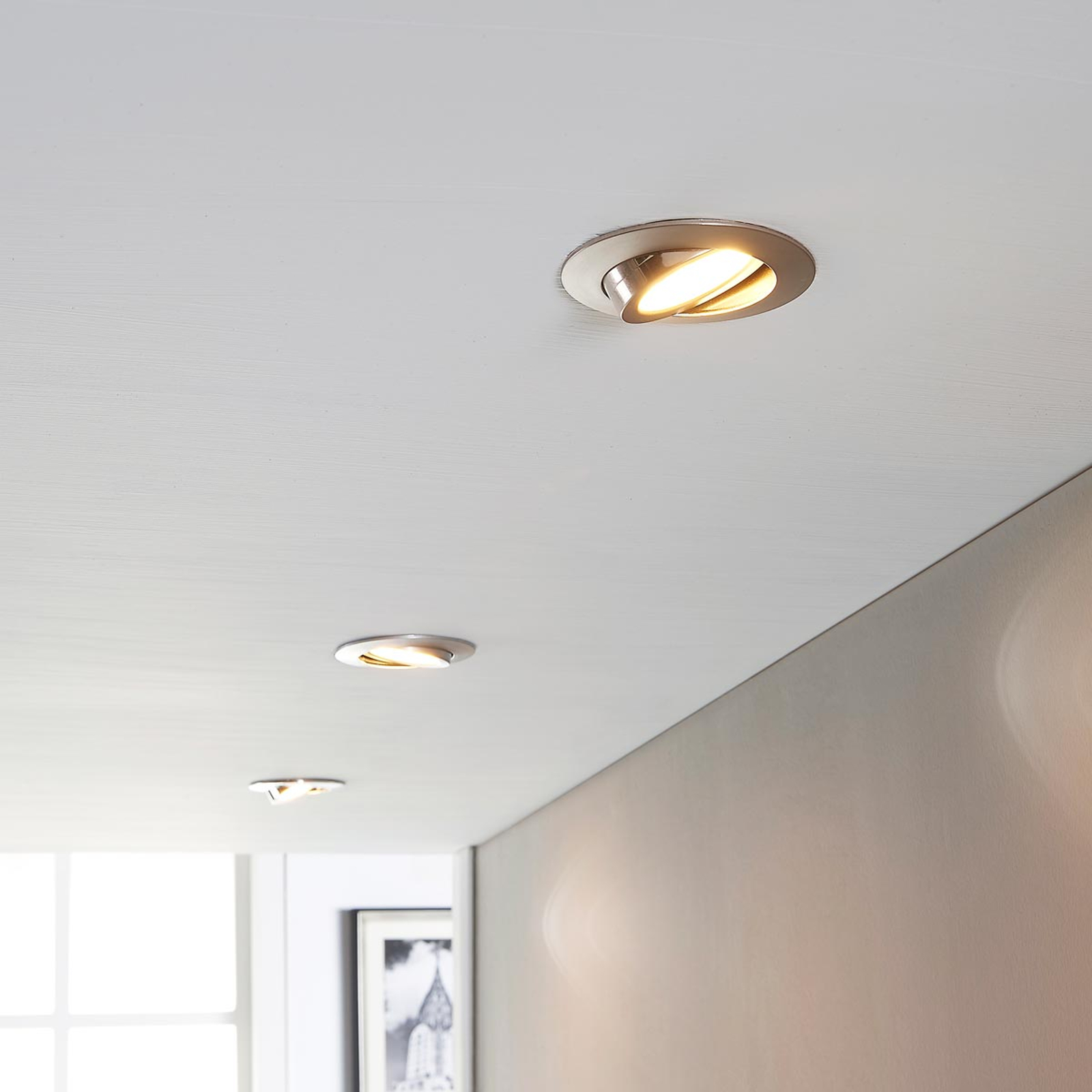 LED-kohdevalaisin Andrej, pyöreä, nikkeli, 3-sarja