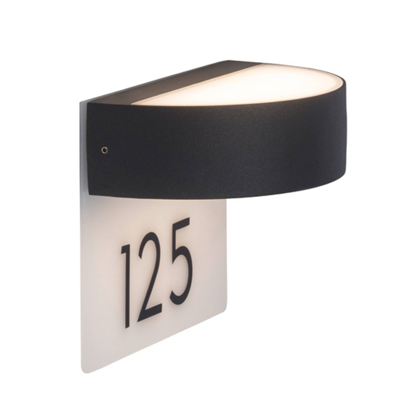 Tyylikäs talonnumeron LED-valaisin Monido