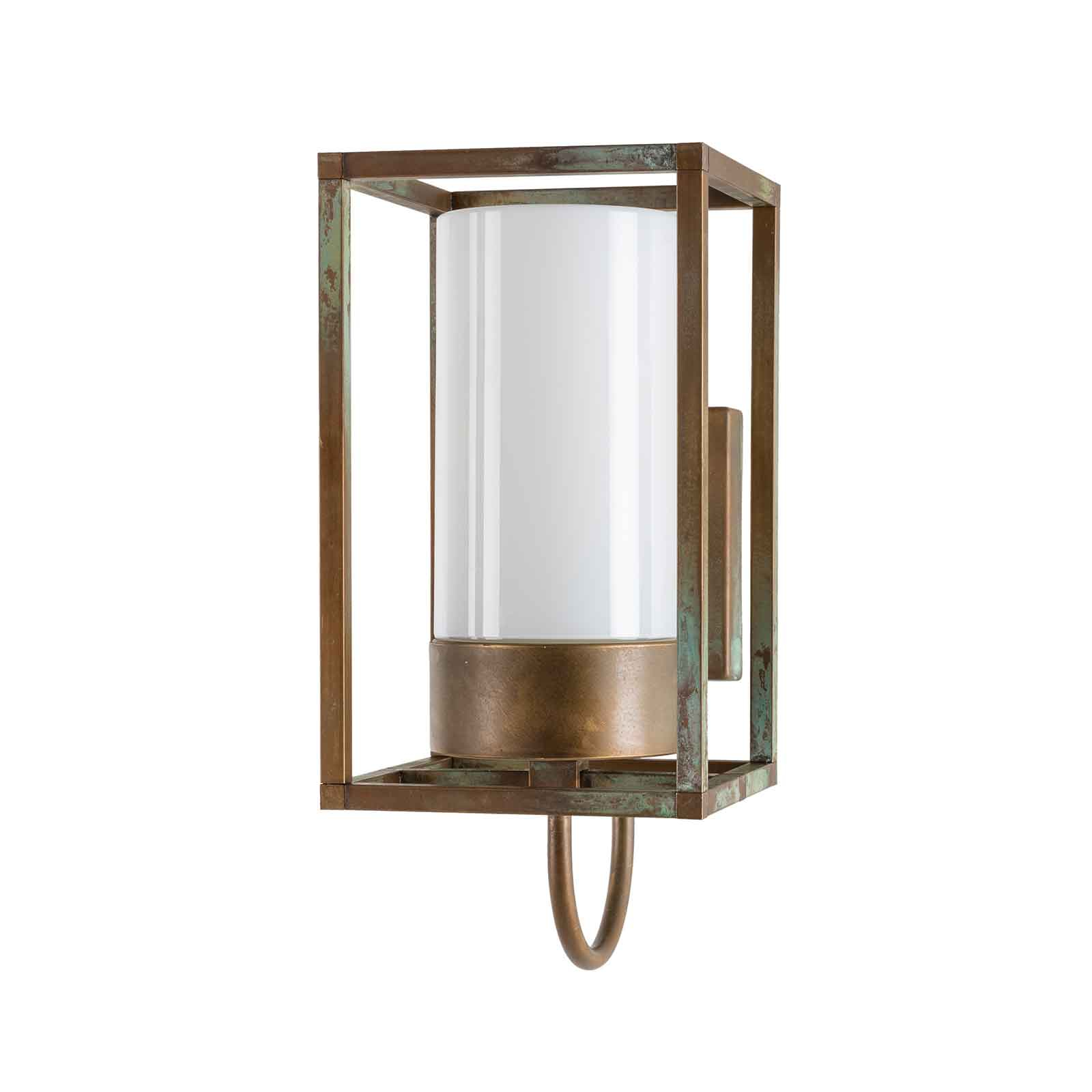 Ulkoseinälamppu Cubic³ 3362 messinki/opaali