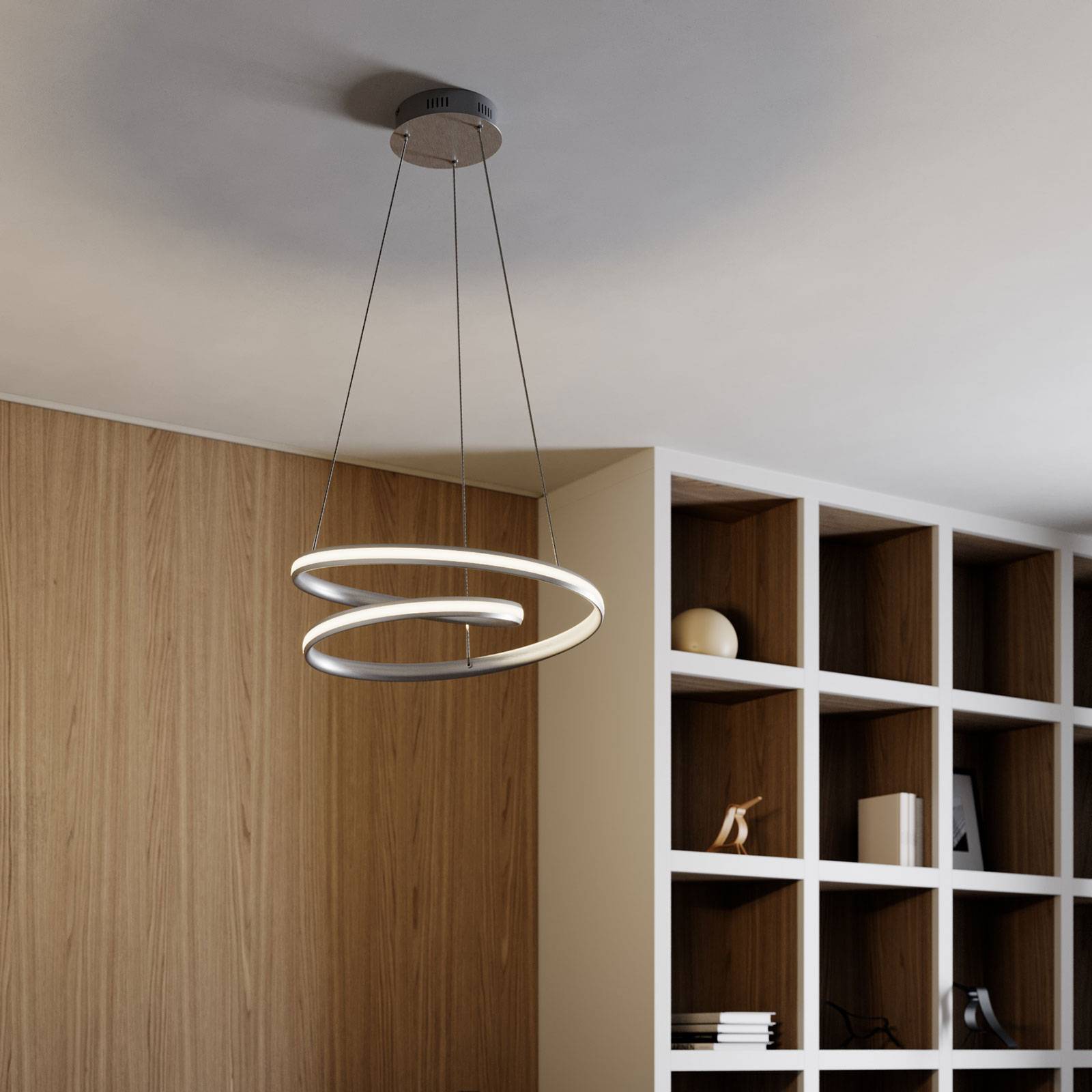 Lindby Smart Verio -LED-riippuvalo, korkeus 16 cm